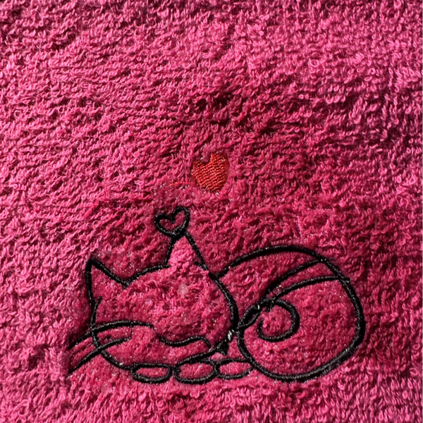 Gästetuch schlafende Katze
