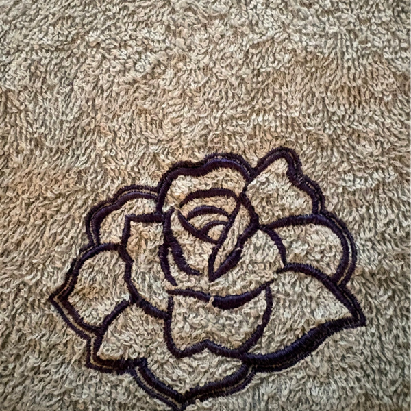 Gästetuch schwarze Rose