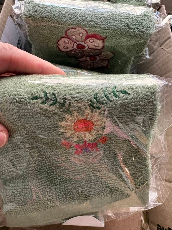 Gästetuch Blumenmotiv 2