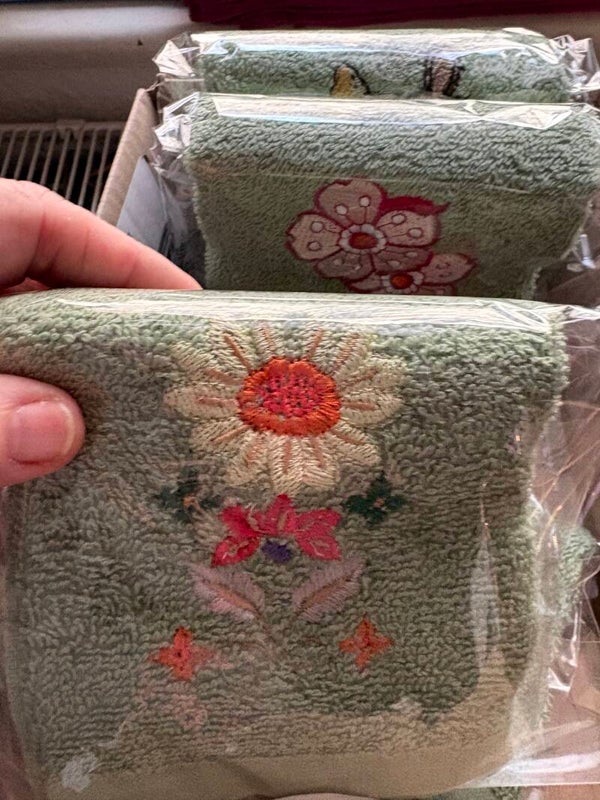 Gästetuch Blumenmotiv 1