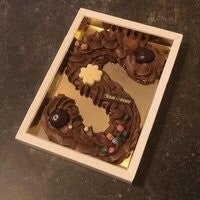 100 x Romige Chocolade Letter