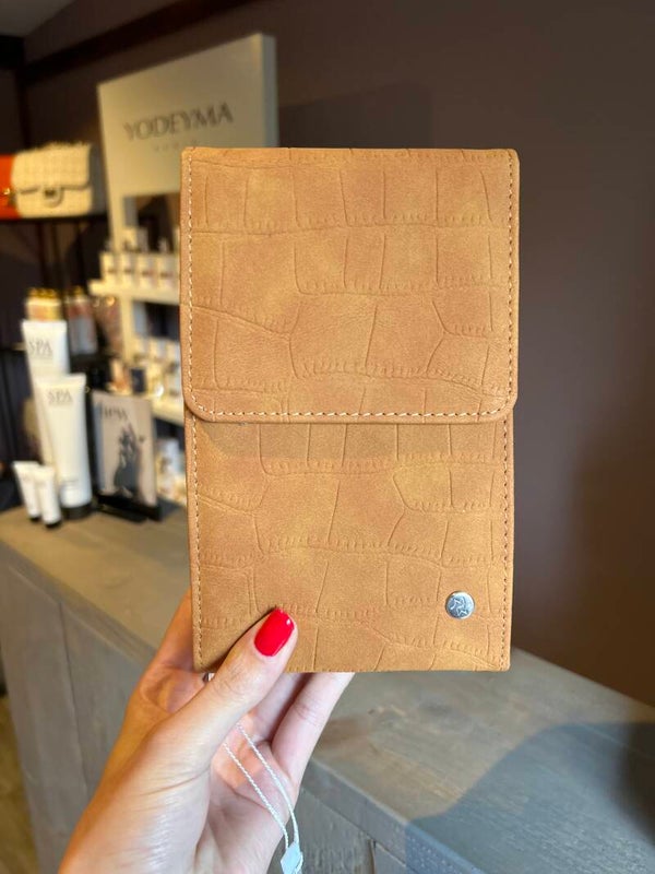 Mila bag camel suede