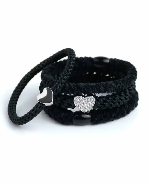 Setz | Black velvet silver love