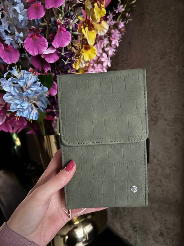 Mila bag green suede