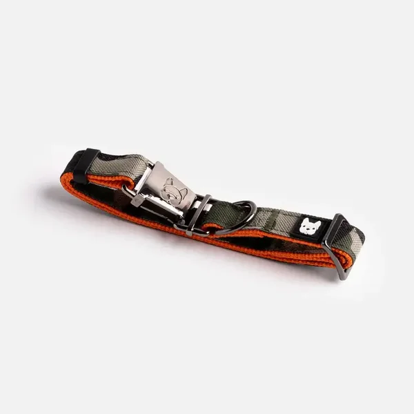 Collier pour chien camouflage - Collier réglable durable avec boucle en métal brevetée
