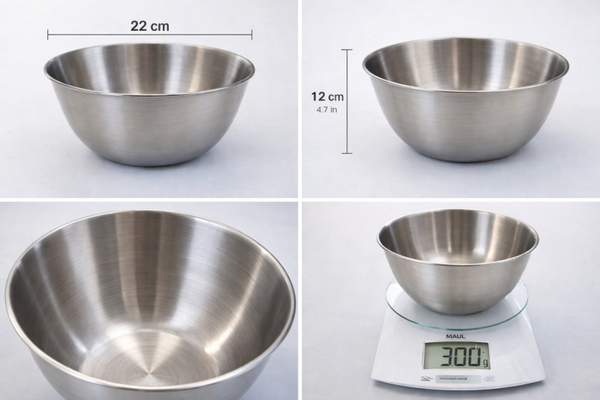 Bol din Inox – 2.5 Litri | Rezistent, Igienic și Versatil