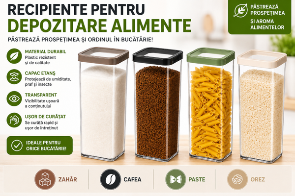 Cutie Alimentară LOFT ROTHO – 1 Litru | Organizator Bucătărie