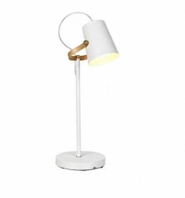 Lampă de birou modernă albă cu accente aurii