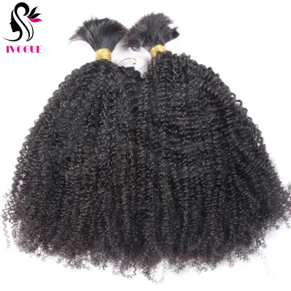 Afro Kinki Curly Brazilian Human Hair (Braiding Hair)