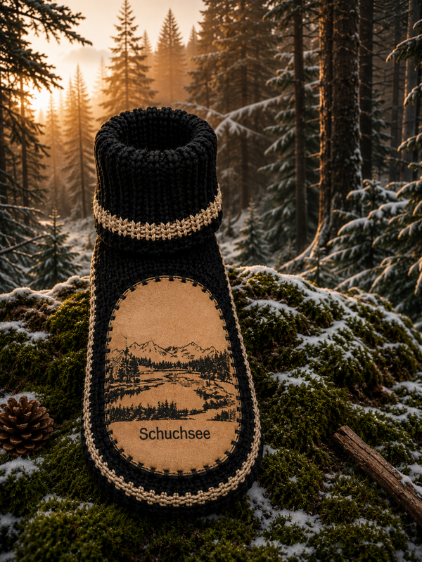 Vorbestellung : unser Motiv  Schluchsee Winter-boots oder Sip-on Slipper