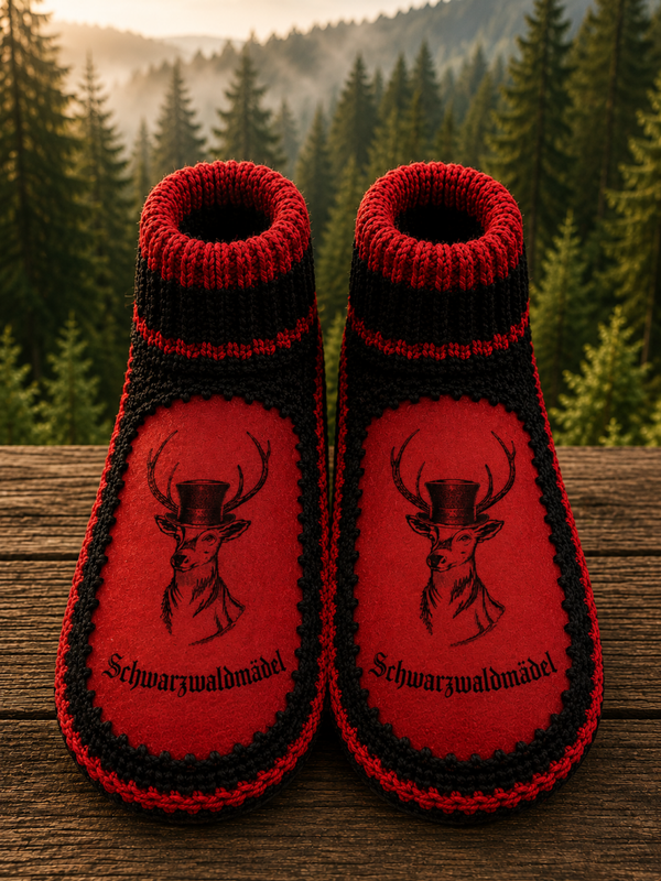 Vorbestellung : unser Motiv  Schwarzwälder Bub Winter-boots oder Sip-on Slipper