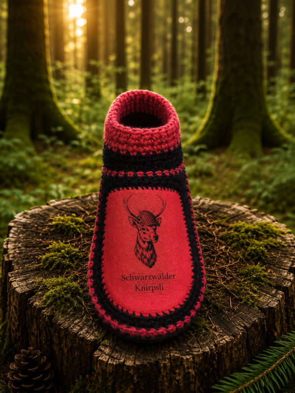 Vorbestellung : unser Motiv Schwarzwäder Knirpsli   Winter-boots oder Sip-on Slipper