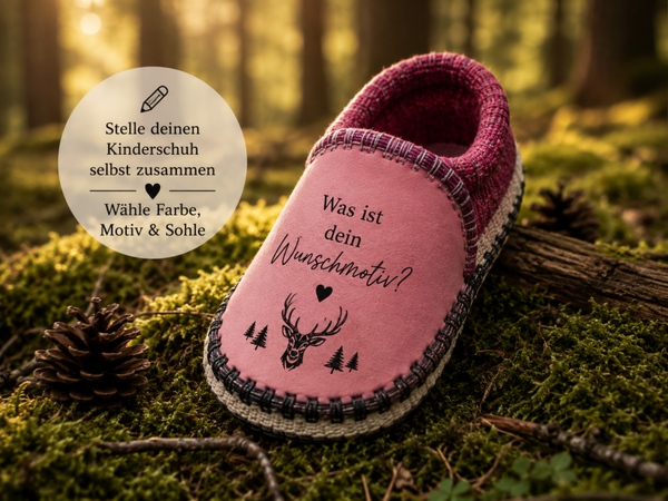 Kids Sonderanfertigung auswählen → Wünsche festlegen → in den Warenkorb → bestellen.