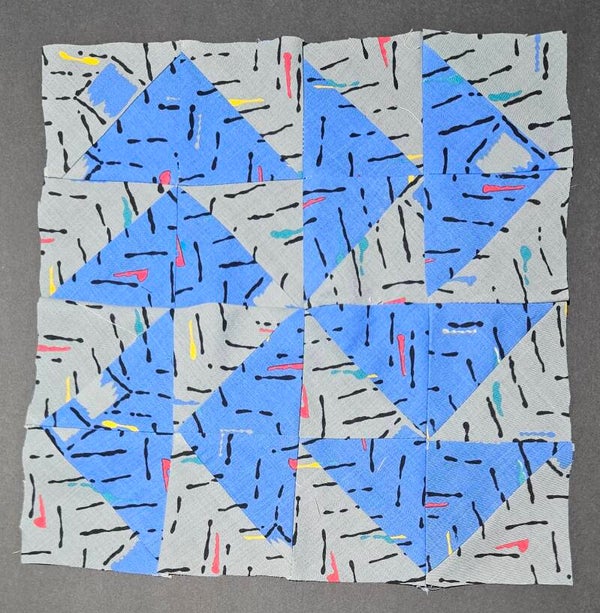 Flying Geese 15"x15" Unframed Quilt Square