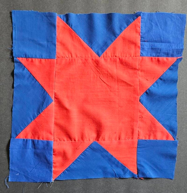 North Star Unframed Underground Railroad Quilt Square