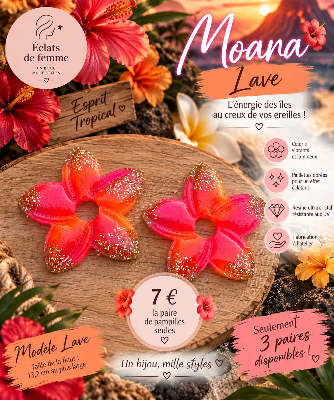PAMPILLES MOANA modèle LAVE