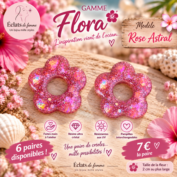 Pampilles FLORA MODÈLE ROSE ASTRAL