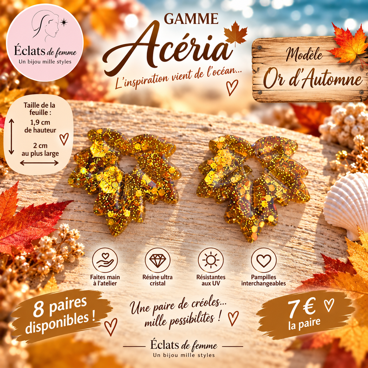 PAMPILLES ACÉRIA MODÈLE OR D’AUTOMNE