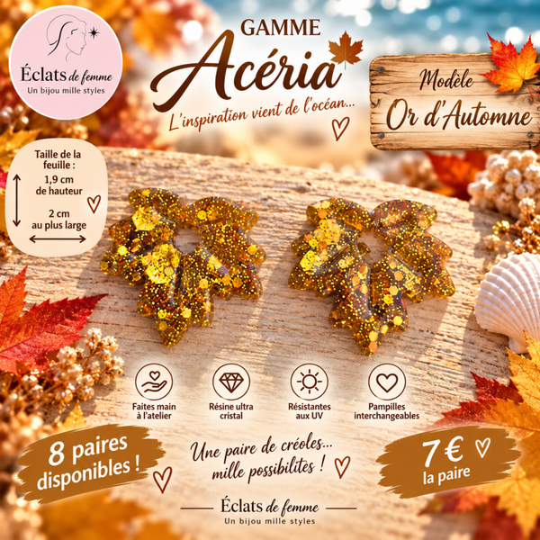 PAMPILLES ACÉRIA MODÈLE OR D’AUTOMNE
