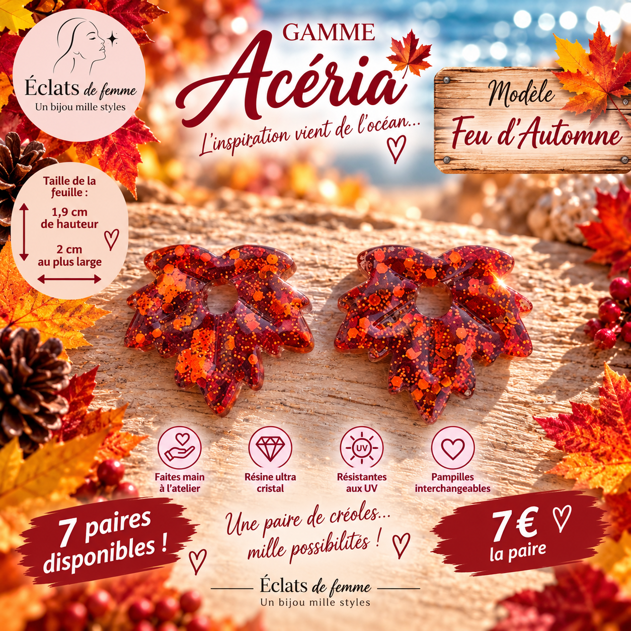 PAMPILLES ACÉRIA MODÈLE FEU D’AUTOMNE