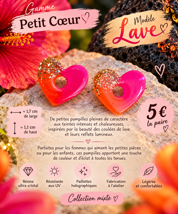 Pampilles petits coeurs LAVE