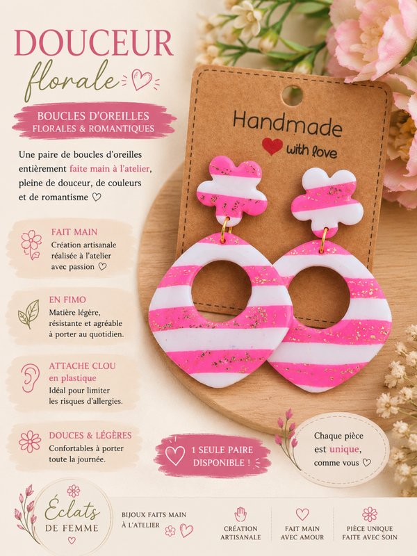 Boucles Pink love