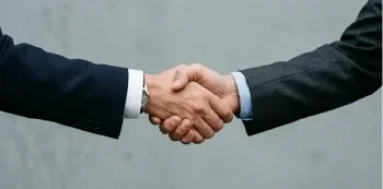 business handshake close-up