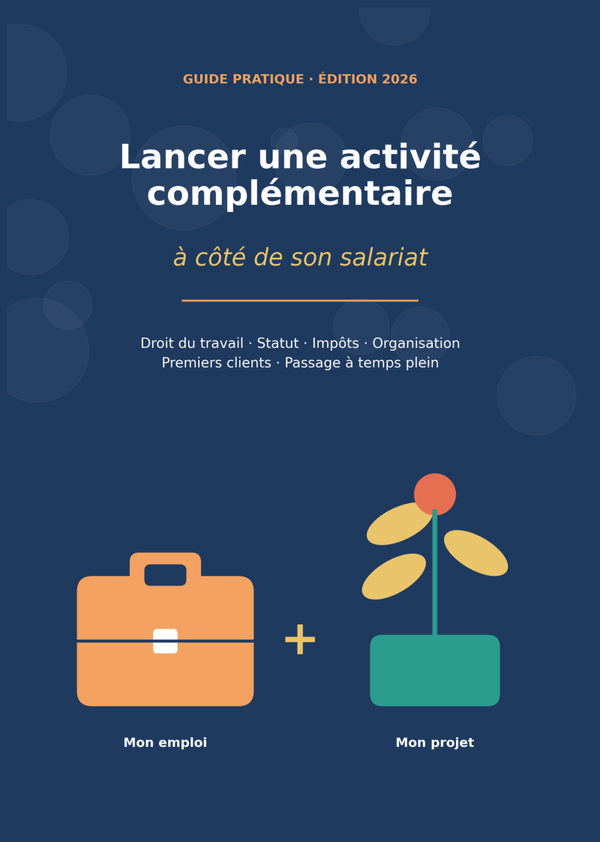 Lancer une activité complémentaire à côté de son salariat Droit, statut, impôts, organisation et transition. Édition 2026