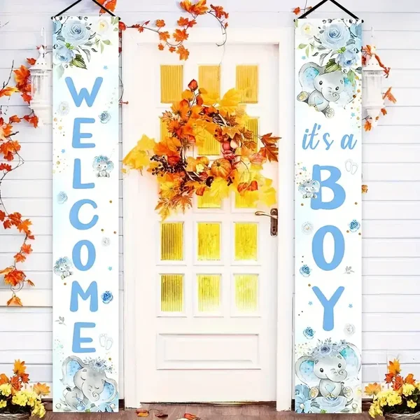 Banners Welcome Boy set 2 stuks