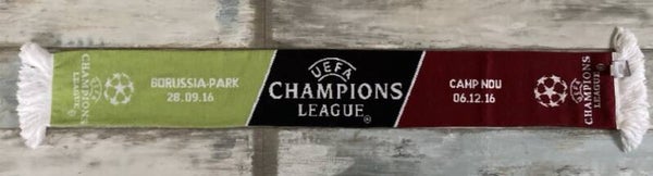 Borussia Mönchengladbach vs. FC Barcelona Fan Schal ⚽️ 28.09.2016 ⚽️...