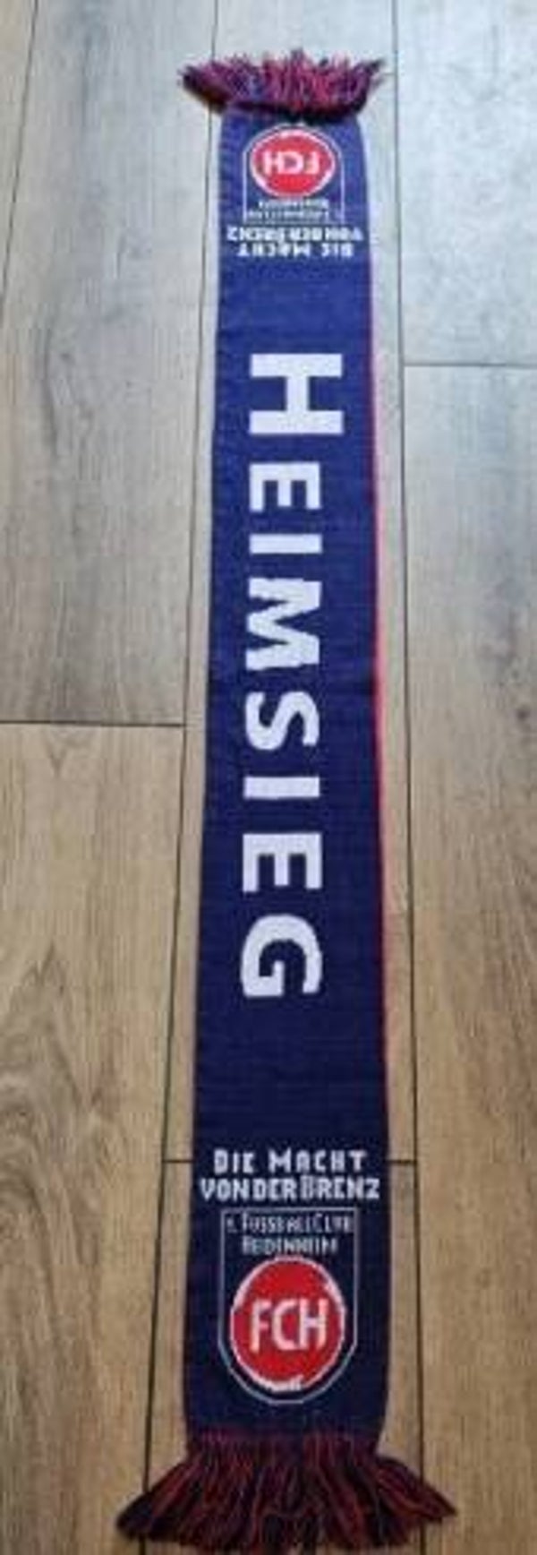 1.FC Heidenheim Fans Schal Mit Fransen "Heimsieg/Auswärtssieg "⚽⚽⚽⚽