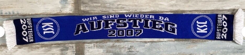 Karlsruher SC Fan Schal ⚽️ KSC ⚽️ Aufstieg 2007 ⚽️ Wir Sind Wieder Da 🧣⚽️🧣