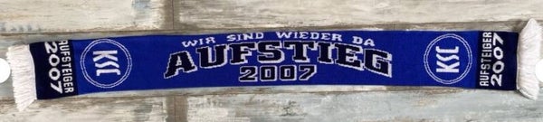 Karlsruher SC Fan Schal ⚽️ KSC ⚽️ Aufstieg 2007 ⚽️ Wir Sind Wieder Da 🧣⚽️🧣