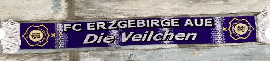 FC Erzgebirge Aue Fan Schal ⚽️ Die Veilchen ⚽️ 🧣⚽️