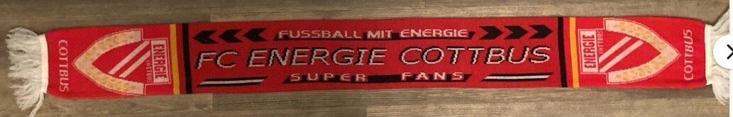 FC Energie Cottbus Fan Schal ⚽️ Fußball Mit Energie ⚽️ Super Fans 🧣⚽️🧣