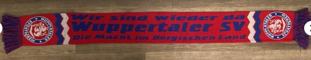 Wuppertaler SV Fan Schal ⚽️ Die Macht Im Bergischem Land 🧣⚽️🧣