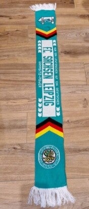 FC Sachsen Leipzig Fanschal mit Fransen "Nur ein Leutzscher ist ein Deutscher...
