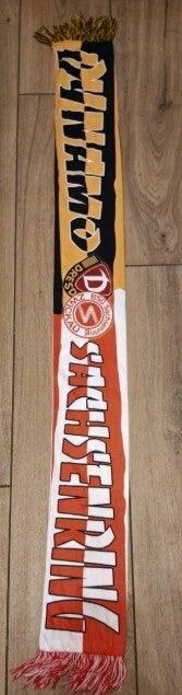 FSV Zwickau & Dynamo Dresden Fan Schal Mit Fransen Polyester " BSG Sachsenring "
