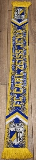 FC Carl Zeiss Jena Fan Schal Mit Fransen "Der Zukunft Verpflichtet " ⚽⚽⚽
