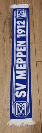 SV Meppen 1912 Fan Schal Mit Fransen " NDSVM " Zustand Neuwertig ⚽⚽⚽⚽