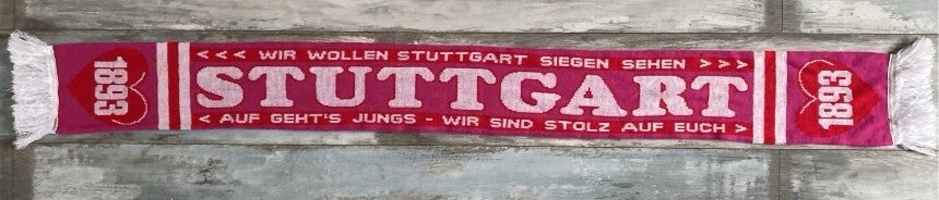 VfB Stuttgart Fan Schal ⚽️ Wir Wollen Stuttgart Siegen Sehen ⚽️🧣1893🧣