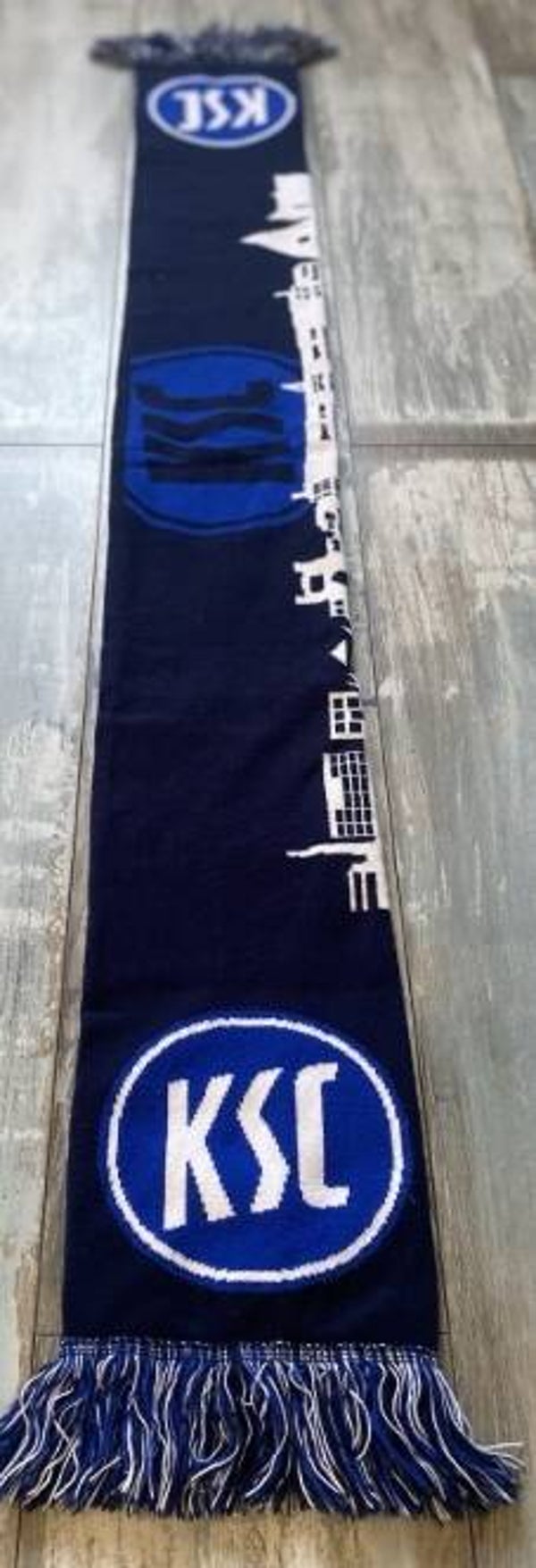 Karlsruher SC Fan Schal ⚽️ KSC ⚽️ Sport-Club ⚽️ Skyline ⚽️