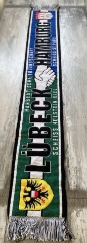 VfB Lübek vs. Hamburger SV Fan Schal ⚽️ Freundschaftsschal ⚽️ Anti Kiel Anti...