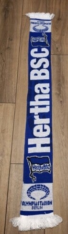 Hertha Bsc Fan Schal Mit Fransen " Olympiastadion " ⚽⚽⚽