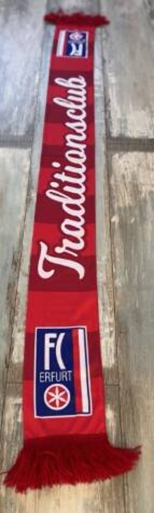 Rot-Weiss Erfurt Fan Schal ⚽️ Traditionsclub ⚽️🧣⚽️ Polyester ⚽️ RWE ⚽️