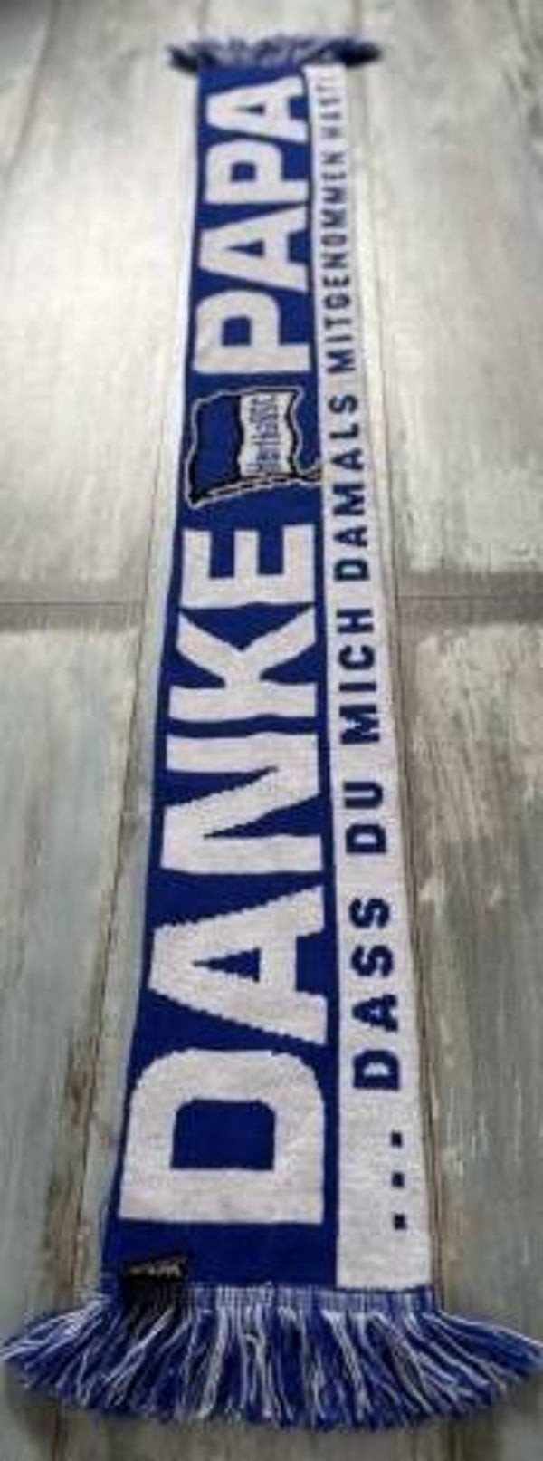 Hertha BSC Fan Schal ⚽️ Danke Papa ⚽️ Fanshop ⚽️🧣⚽️ Hertha ⚽️