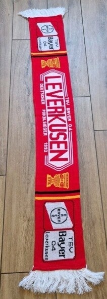 TSV Bayer 04 Leverkusen  " Oldschool Schal Pokalsieger 1993 "⚽️⚽️⚽️⚽️