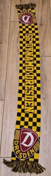 SG Dynamo Dresden Fanschal mit Fransen Zustand Top ⚽️⚽️⚽️⚽️