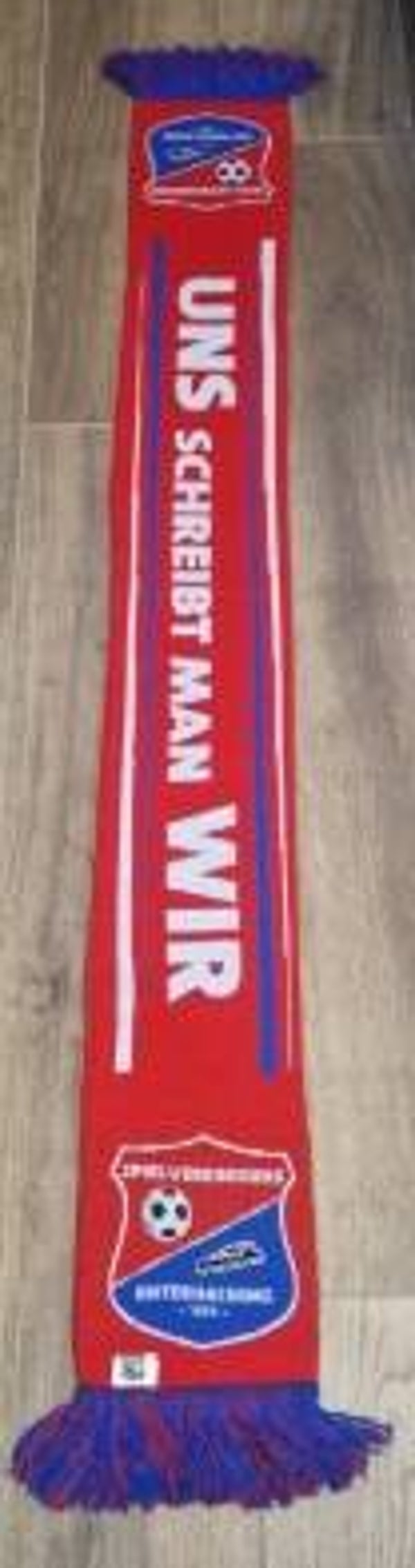 Spvgg Unterhaching Fanschal mit Fransen "Uns schreibt man Wir " Regionalliga...