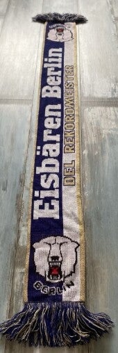 EHC Eisbären Berlin Fan Schal 🏒 DEL Rekordmeister 🏒 Eisbären Berlin 🏒